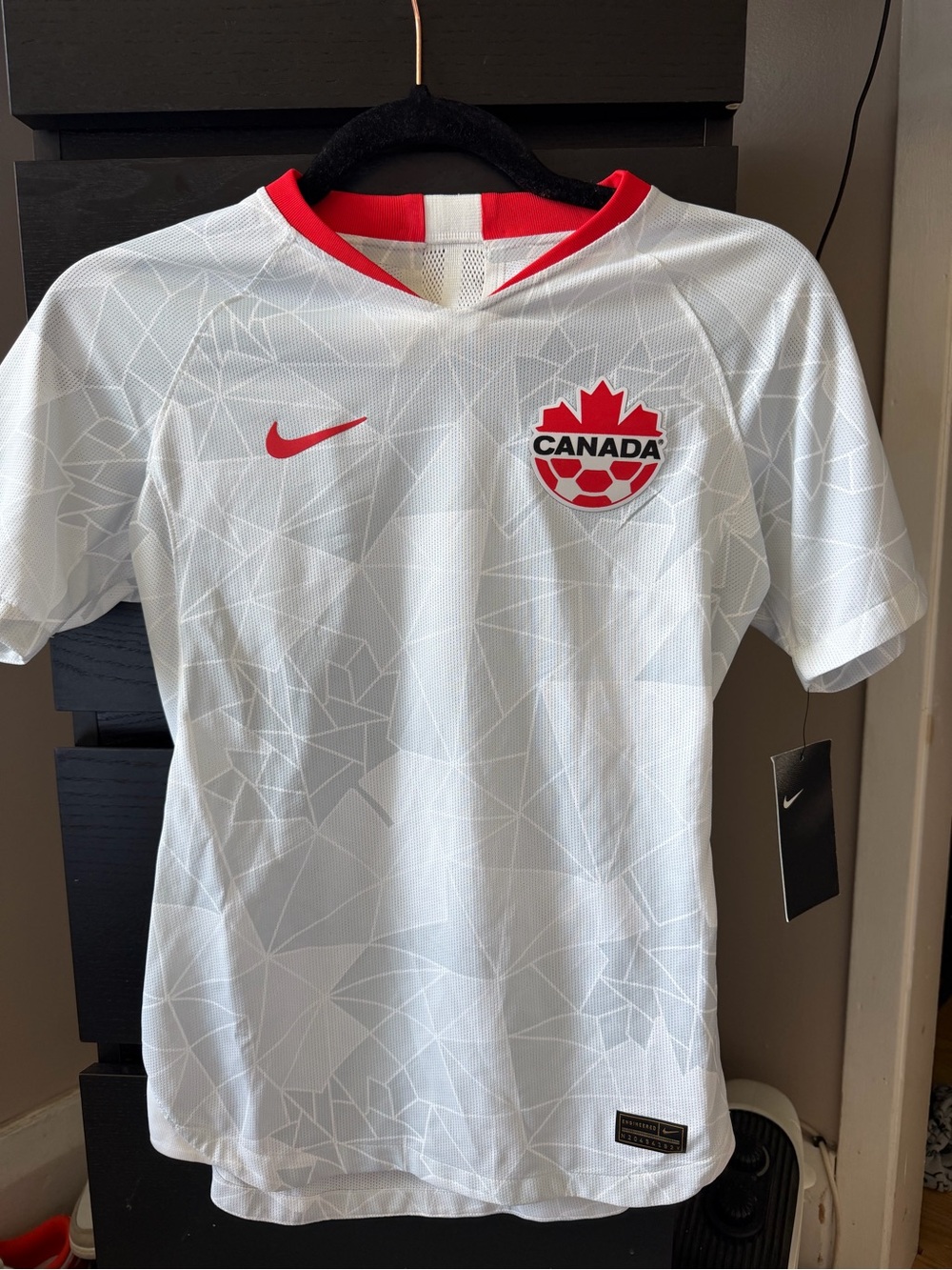 Nike White & Red Women's Soccer Jersey